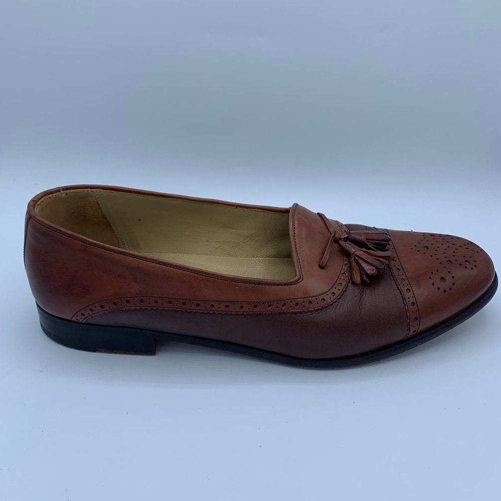 Mezlan Men’s Barcelona Tassle Loafer Dress Shoes size 9 Brown